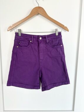 Judy Blue purple denim shorts size M
